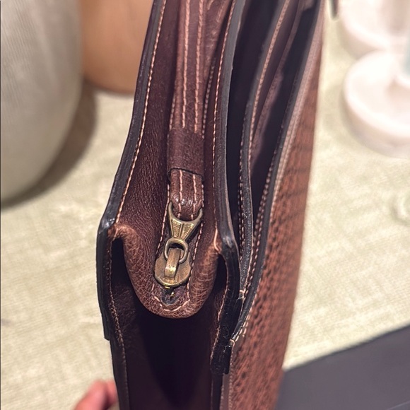 Mark cross vintage monogram canvas Leather Men's portfolio Bag - Picture 8 of 16